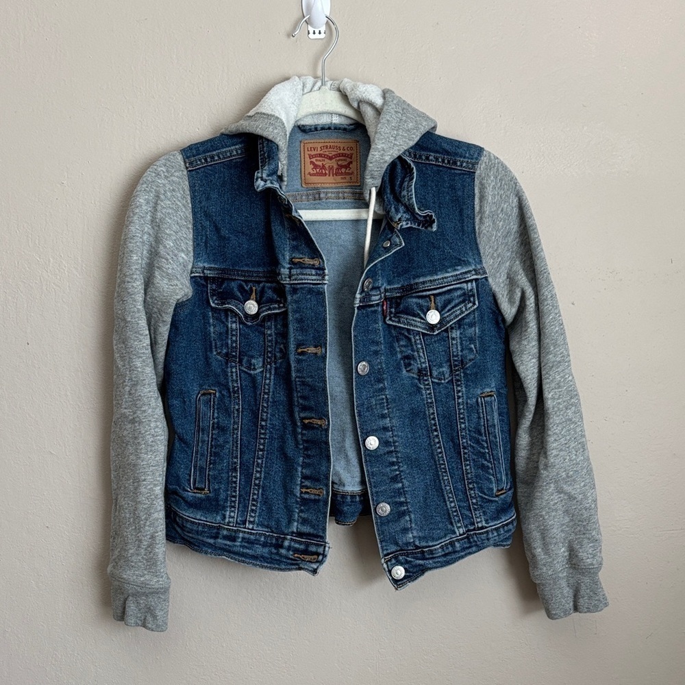 Levis Denim/sweatshirt Jacket Womens size small